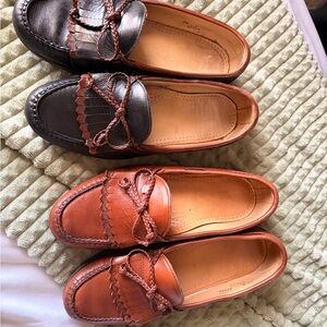 Allen Edmonds Black and Brown Leather Loafers